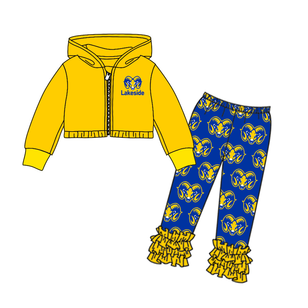 Baby Girls Sport Team  Lakeside Hoodie Top Icing Pants Set Deadline:16th Aug