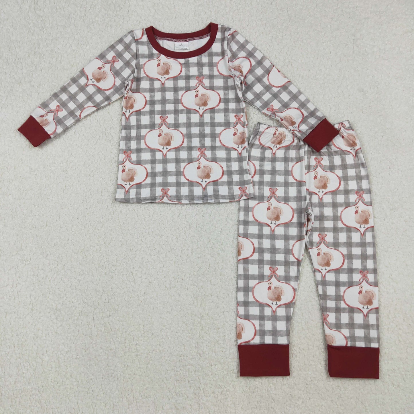 GLP2885 Baby Boys Thankgiving Turkey Pajama Set