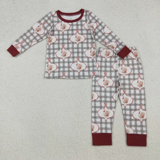 GLP2885 Baby Boys Thankgiving Turkey Pajama Set