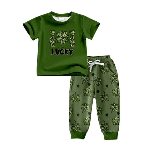 Baby Boys Camo Lucky Bell Botton Pants Set  5 MOQ Preorder