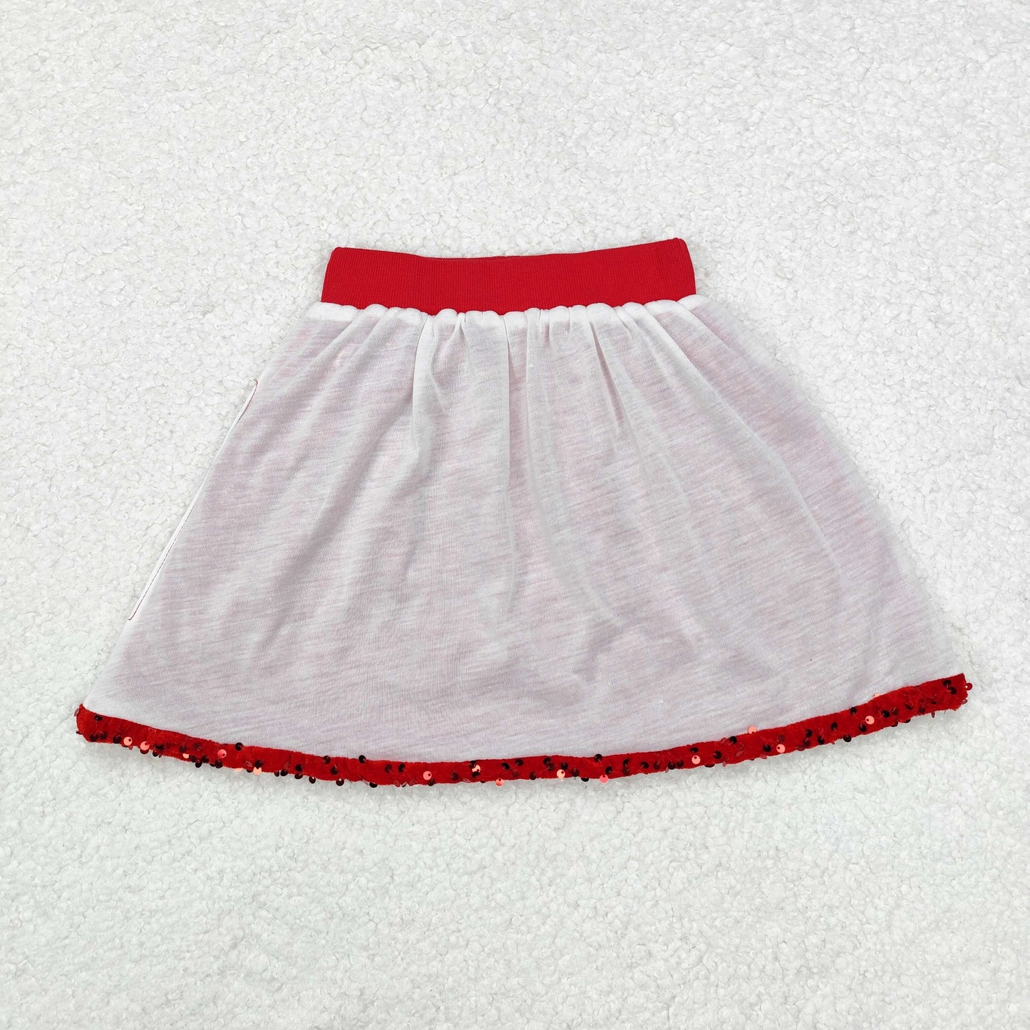 GLK0027 Baby Girls Red Sequin Skirt