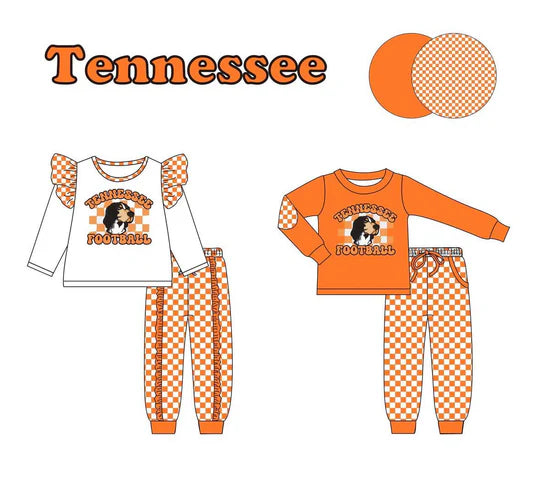 Preorder , 5 MOQ Baby Sibling Tennessee Sport Team Outfit