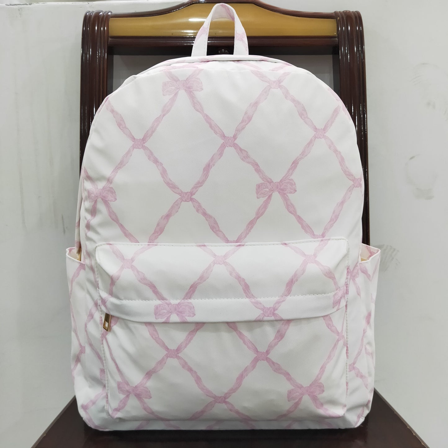 BA0225 Baby Girls Pink Bow Backpack School Bag