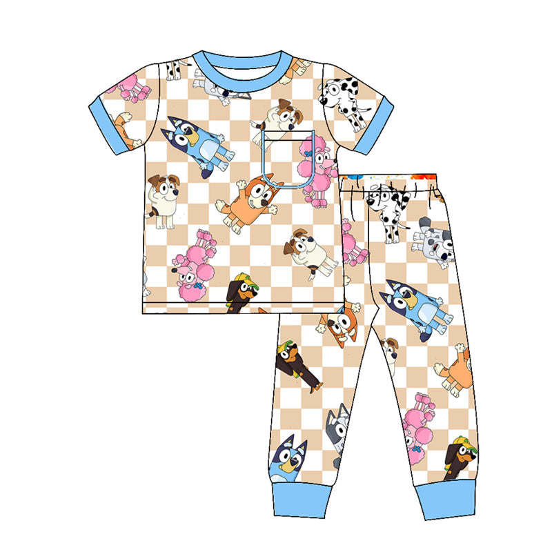 Baby Boys Cartoon Dog Pajama Set Preorder