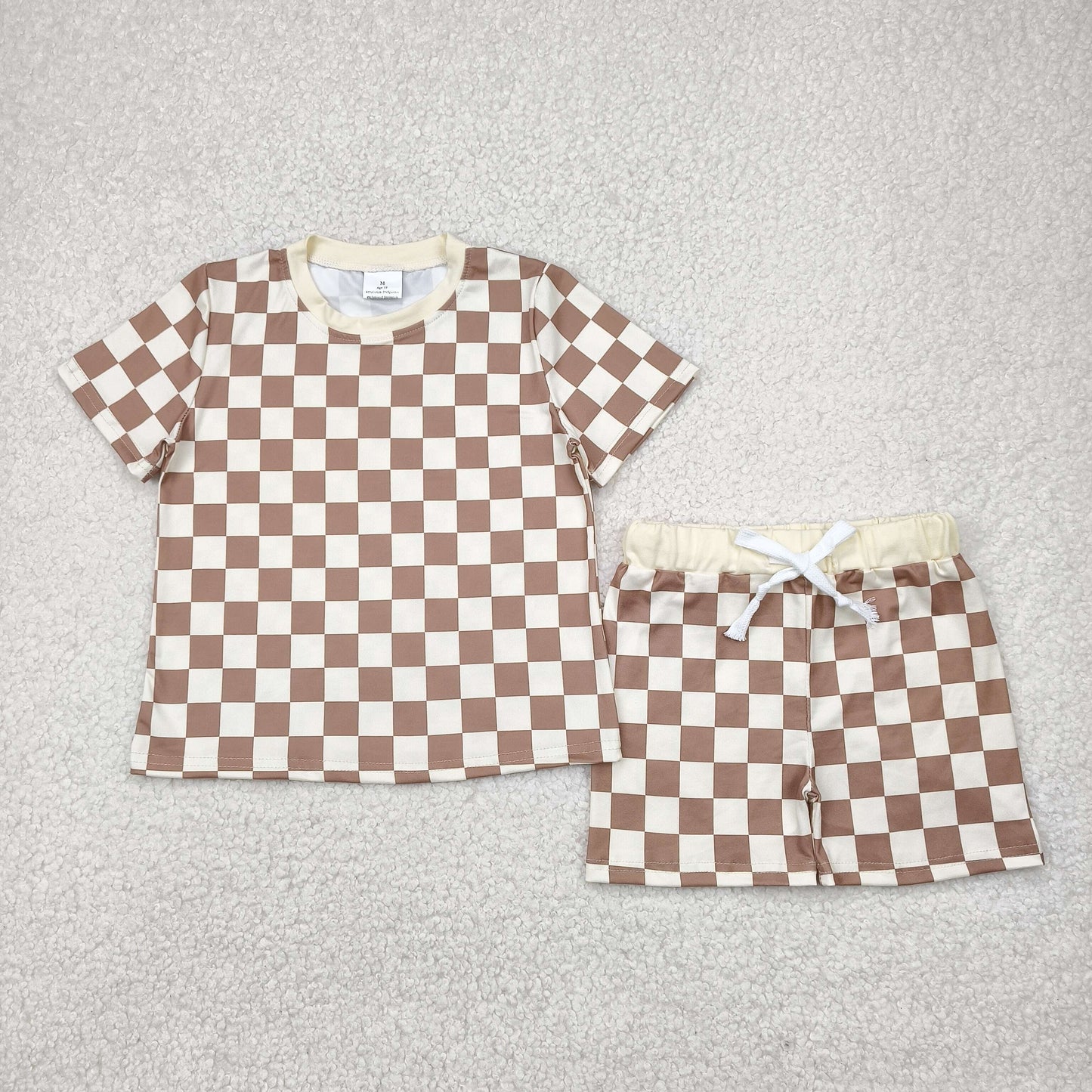 Baby Boys Checked Shorts Set