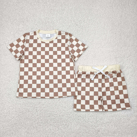 Baby Boys Checked Shorts Set