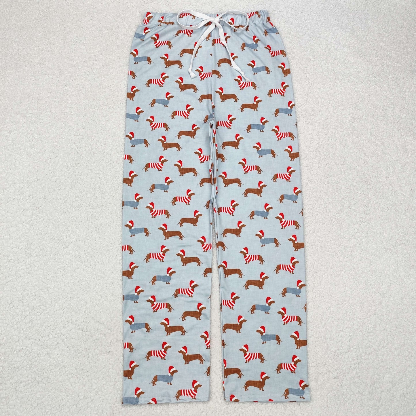 P0686 Adult Men Christmas Dog Pink Color Pants