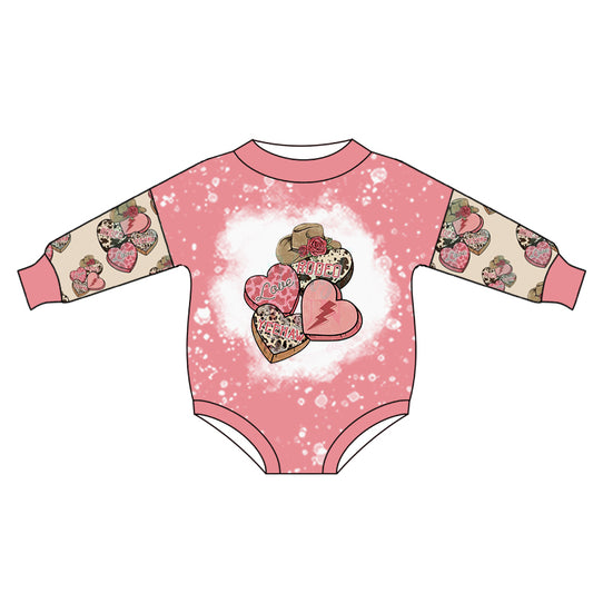 Baby Girls Shirt Romper Valentine's Day Western 5 MOQ Preorder