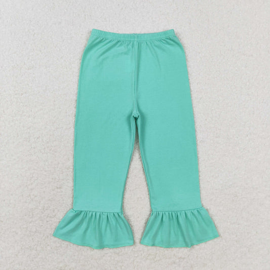 Baby Girls Green Ruffle Pants