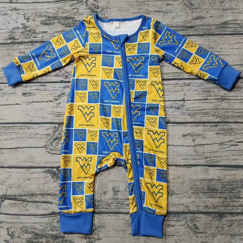 Baby Boys Sport Team Long Sleeve Romper 5 MOQ Preorder