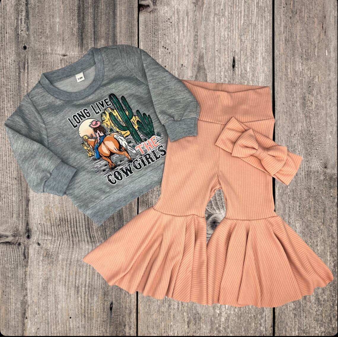 Long Live The Cowgirls Bell Bottom Pants Set Pre-order 3 MOQ