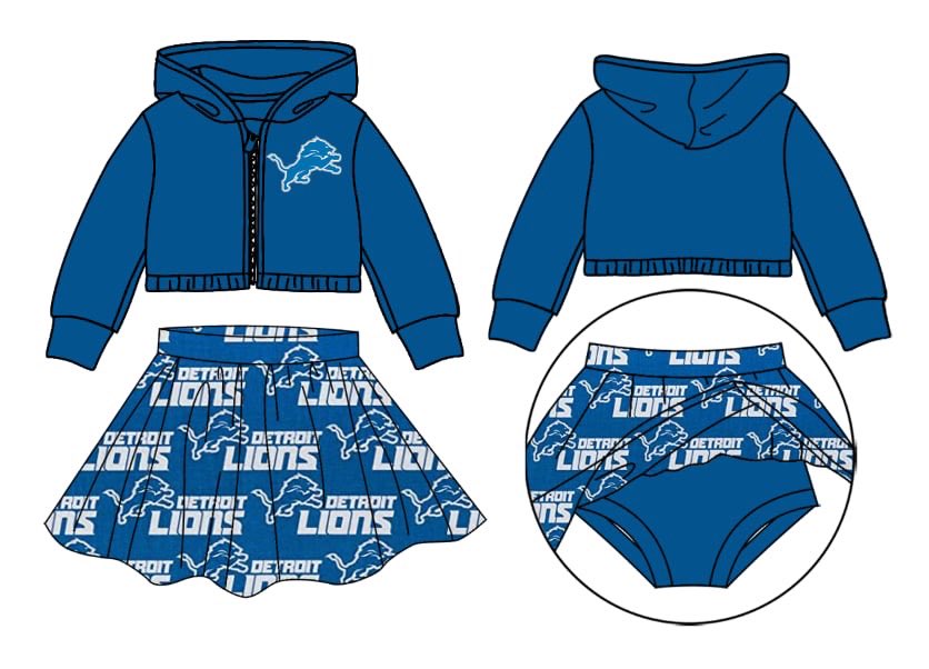 Baby Girls Sport Team Lion Skirt Set Deadline Time :  20th October