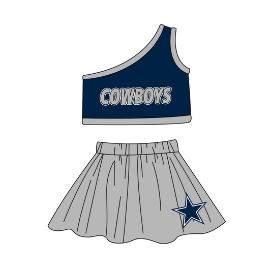 Sport Team Cowboys Girls Skirt Set ,Deadline Time : 30th July