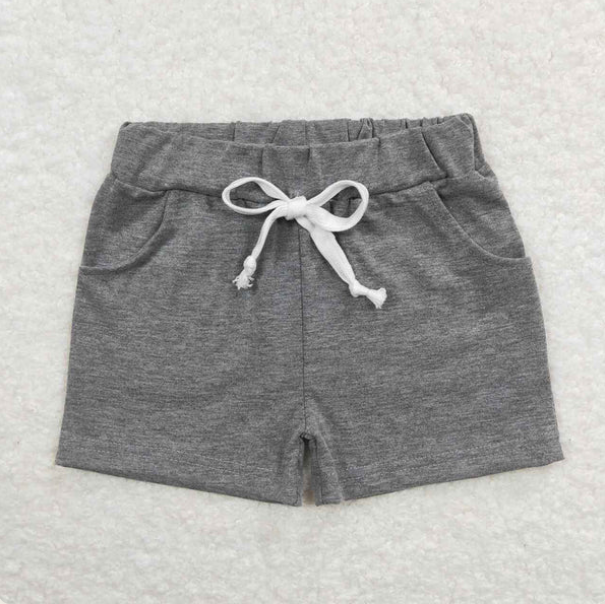 Baby Boys Dark Gray Pockets Short