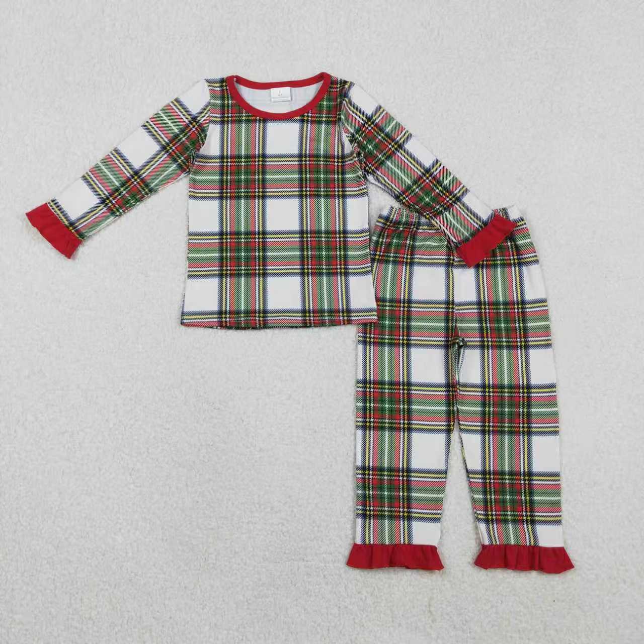 Family Christmas Christmas Green Red Plaid Pajama Set
