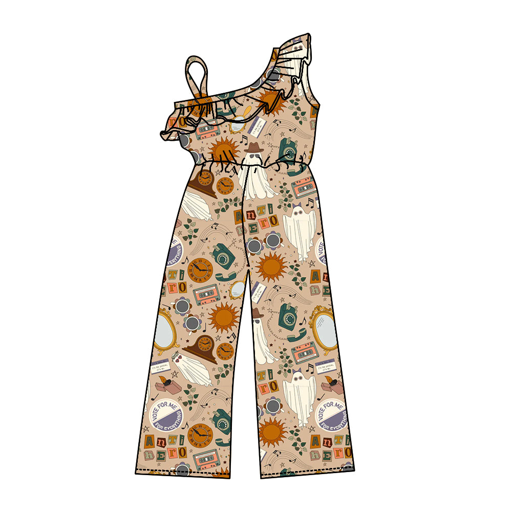 3 MOQ Baby Girls Western Highland Cow Jumpsuit Pre-order