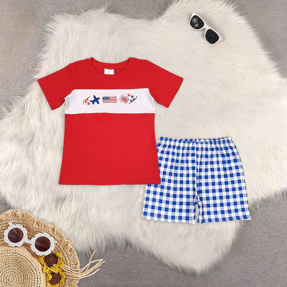 Baby Girls 4th Of July Flag Fireworks Sibling Boys Clothes