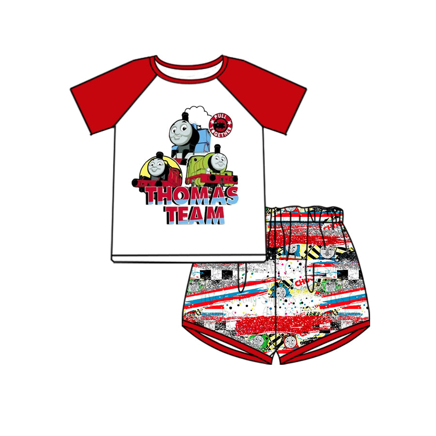 Baby Boys Cartoon train Team Shorts Set 3 MOQ Pre-order