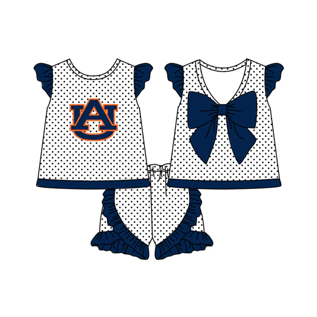 Sibling Auburn University Football Team Clothes Set Pre-order 3 MOQ