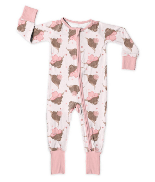 (5MOQ)  Newborn Baby Holy Cow  Zippy Romper Pre-order