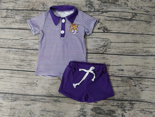 Baby Boys Sport Team LSU Short Sleeve   Set Deadline :16 July