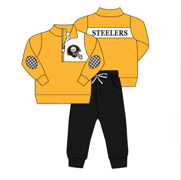 Baby Boys Sport Team Steelers Pants Set  Deadline :23 th Sept