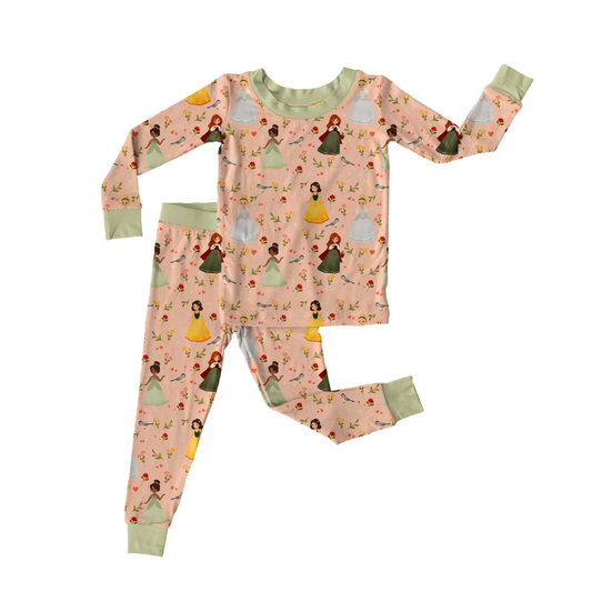 Baby Girls Princess Pajama Set 5 MOQ Preorder