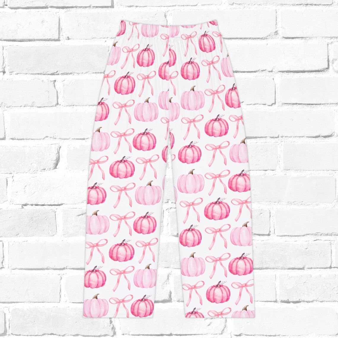 Adult Women Pink Pumpkin Bow Pants Pre-order 3 MOQ