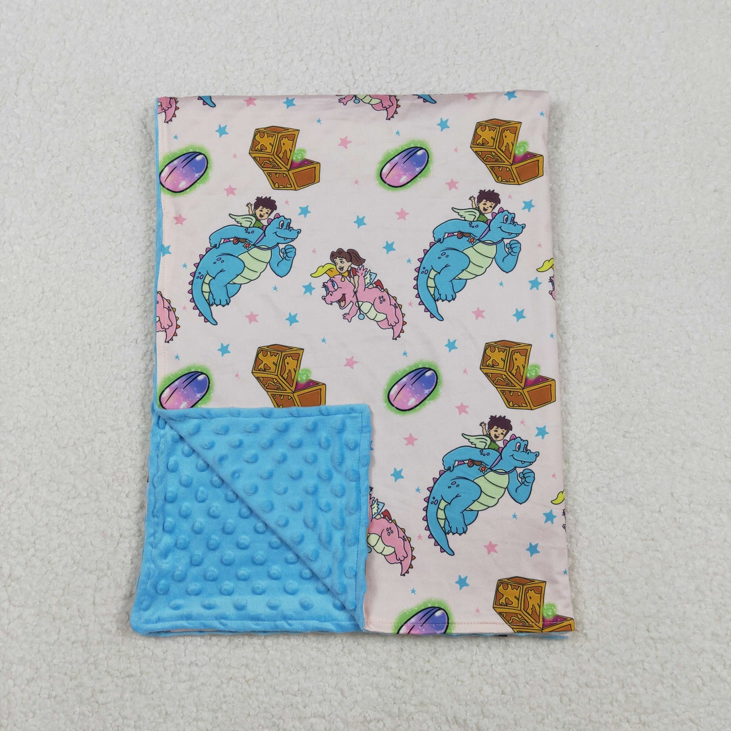 BL0230 Baby GIrls and Boys Dinosaur  Blanket