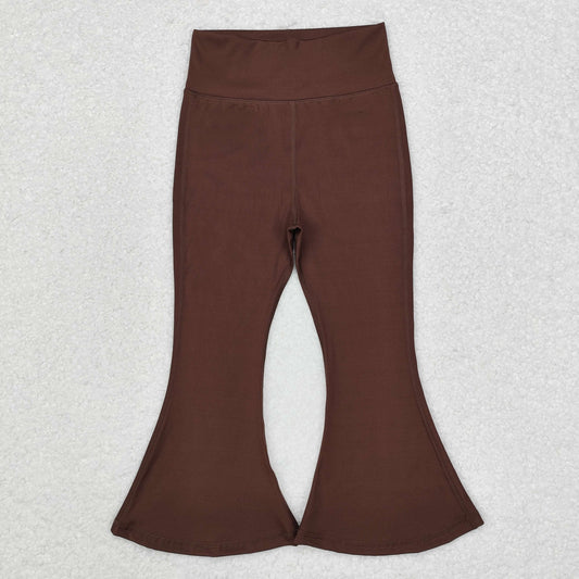 Baby Girls Brown Yoga Bell Bottom Pants