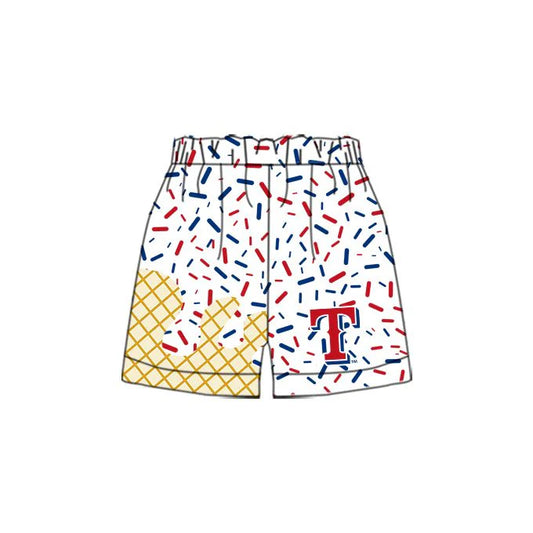 Baby Boys Ice Cream Drip Team Texa Sports Shorts 5 MOQ