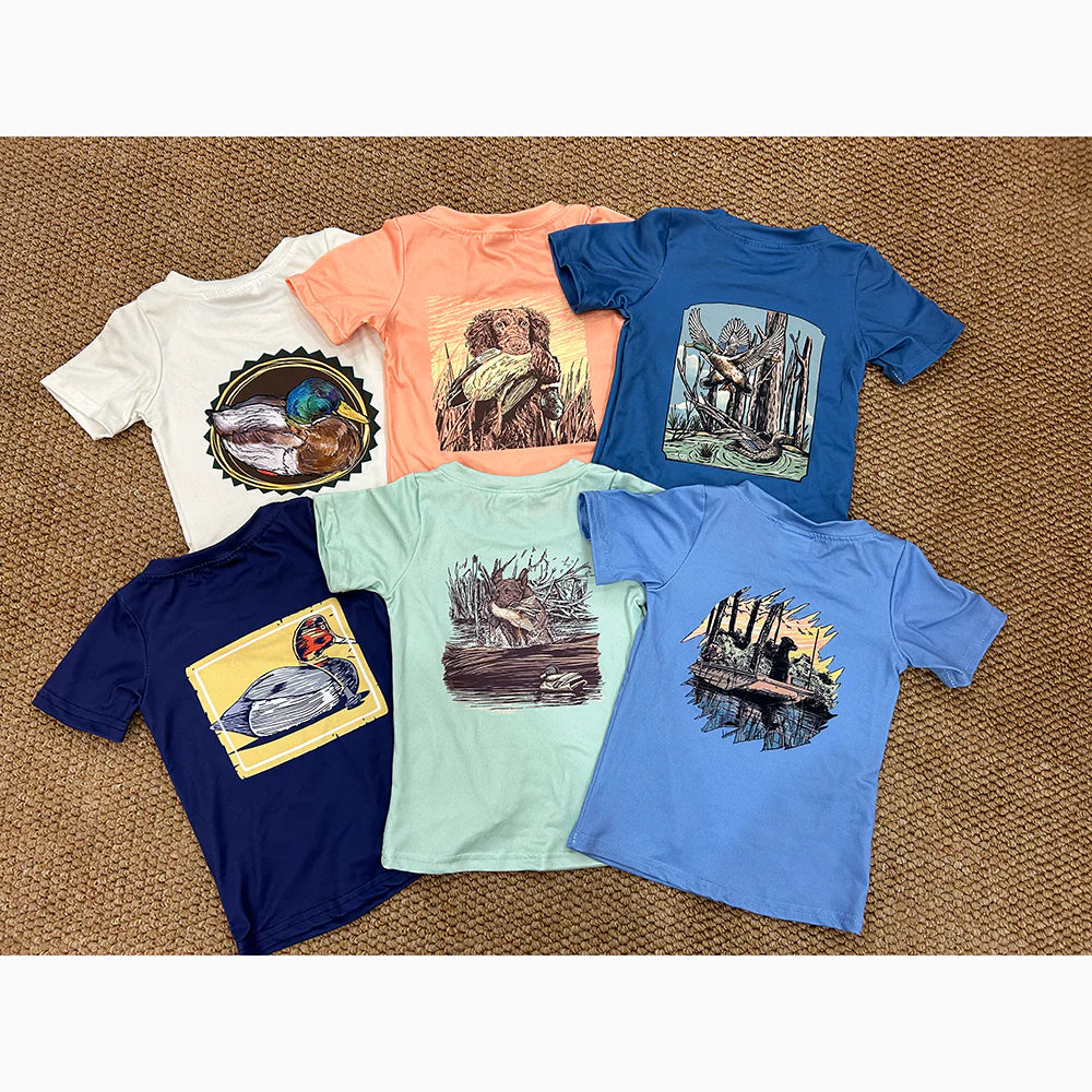 SIbling Baby Boys Hunting Duck Short Sleeve T-shirt Top