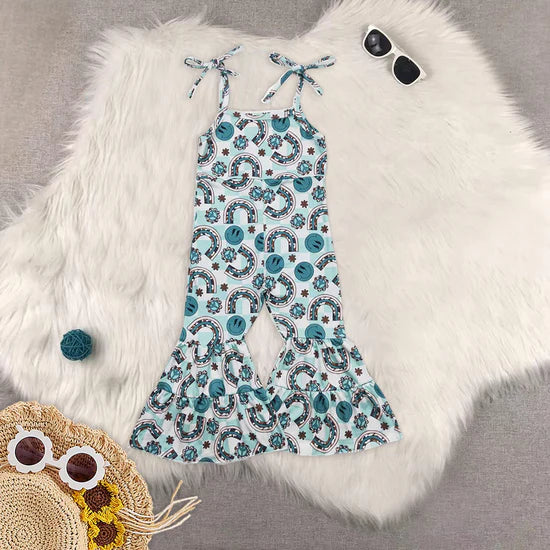 Sibling Baby Girls Summer suspender jumpsuit and romper