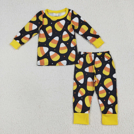Kids Boy Halloween Candy Corn Pajama Set