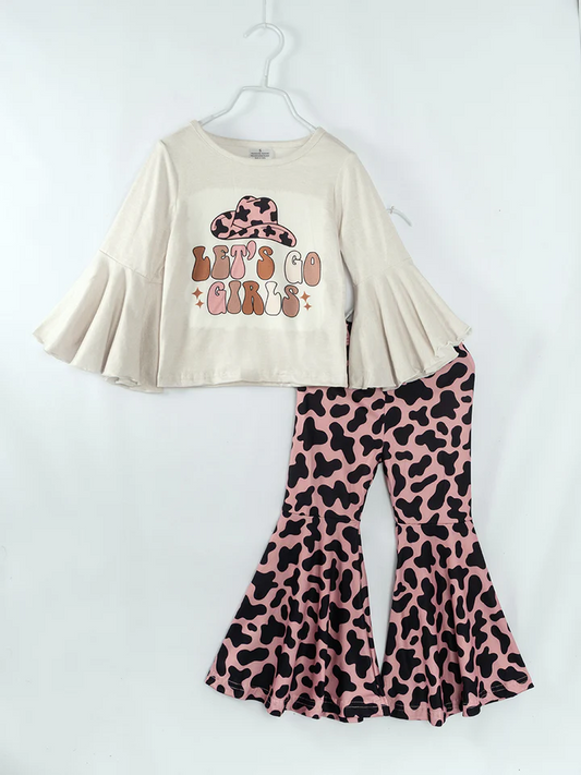 Let's Go Girls Bell Bottom Pants Set Preorder 3 MOQ