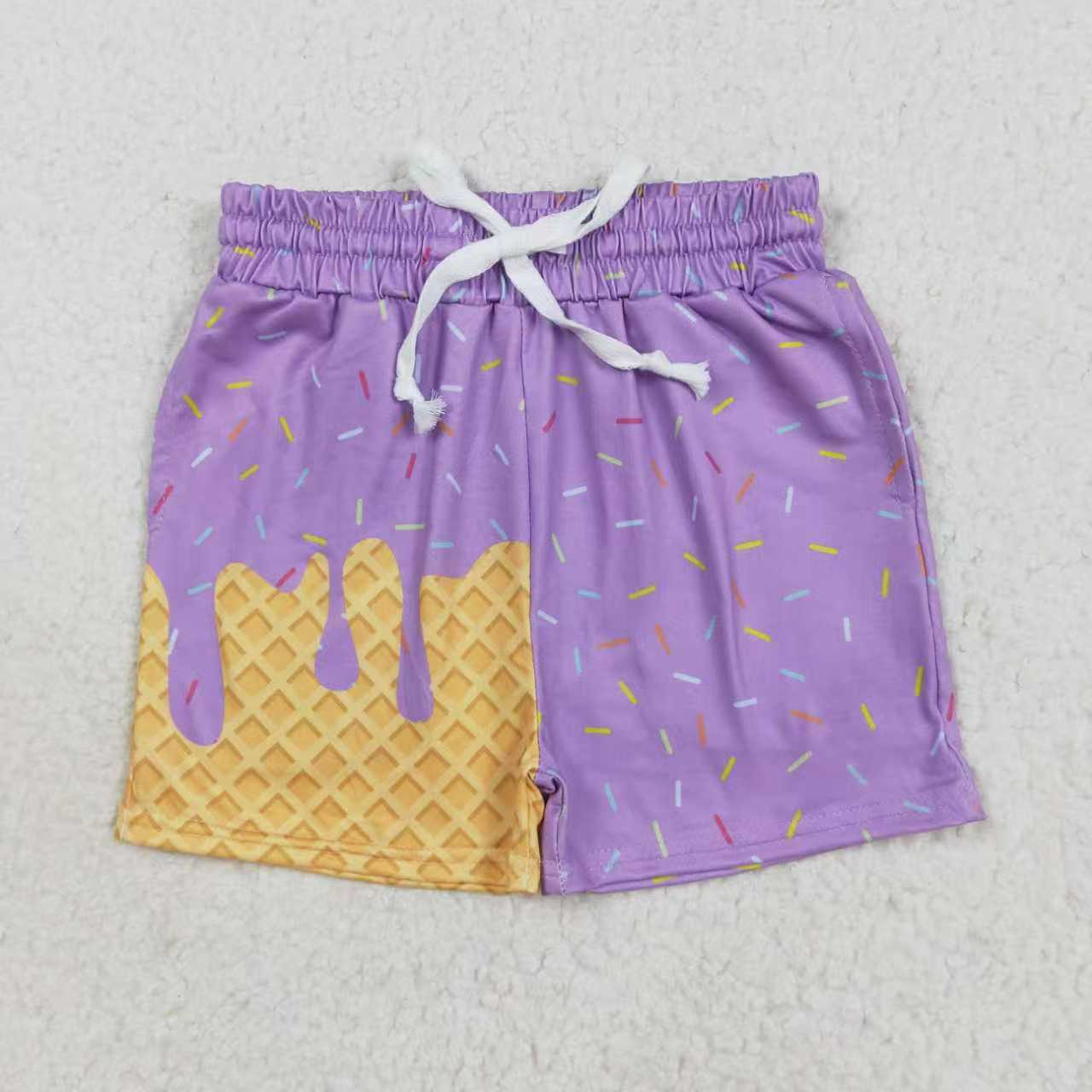 Sibling Kids Boys  Ice Cream Drip Pocket Shorts