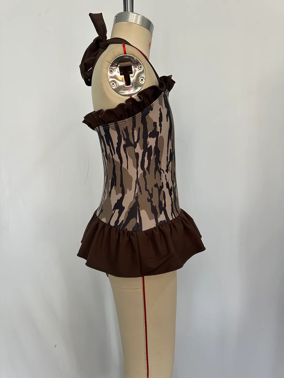 Cute Baby Girls One-piece Camo Swimsuits