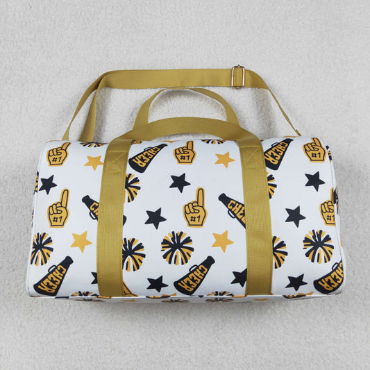 BA0370 Sport Team Cheer Golden Duffel Gym Bags