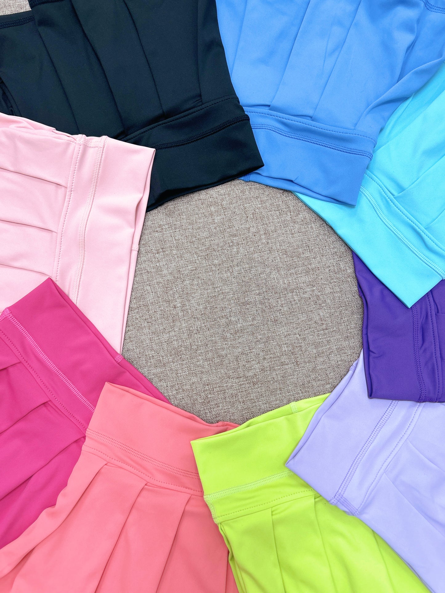 Kids Girls Solid Color Yoga Skort