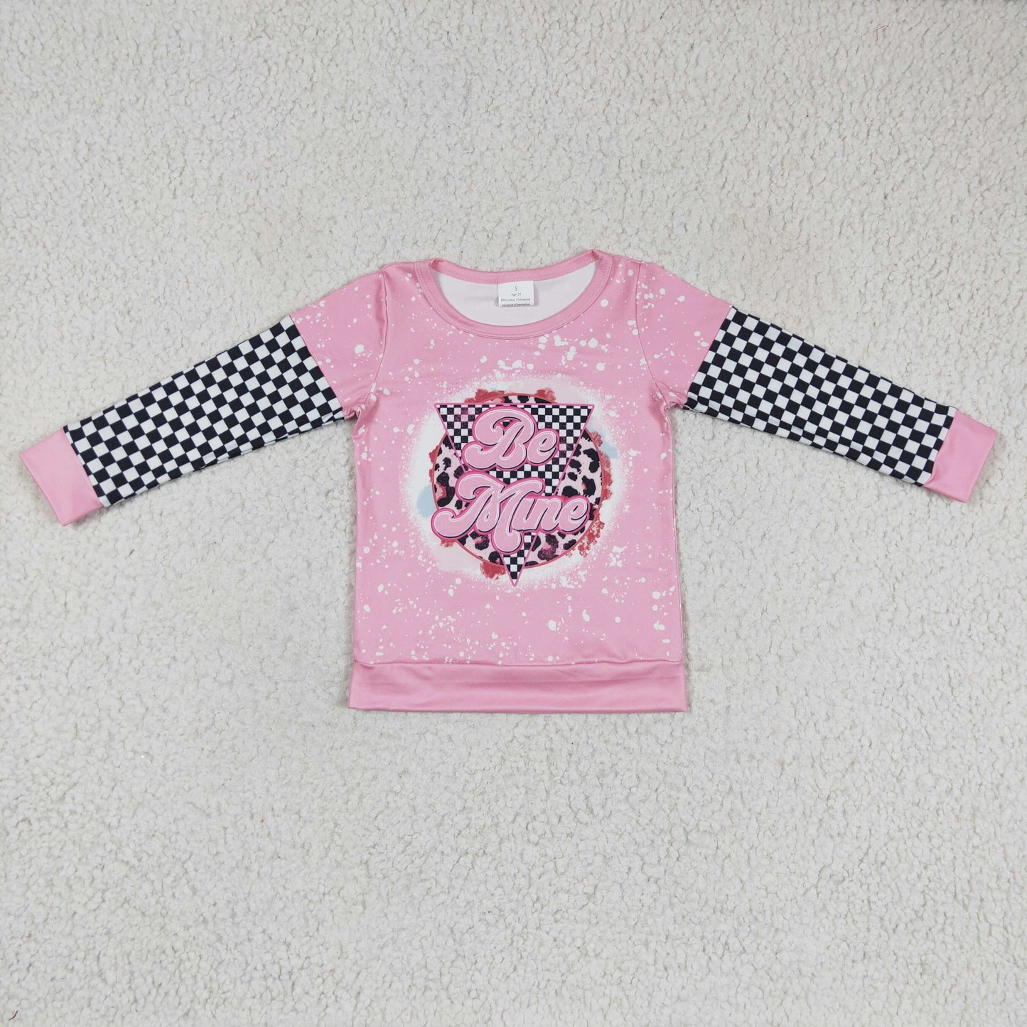 Sibling Baby Girls Pink Black Plaid Clothes Set