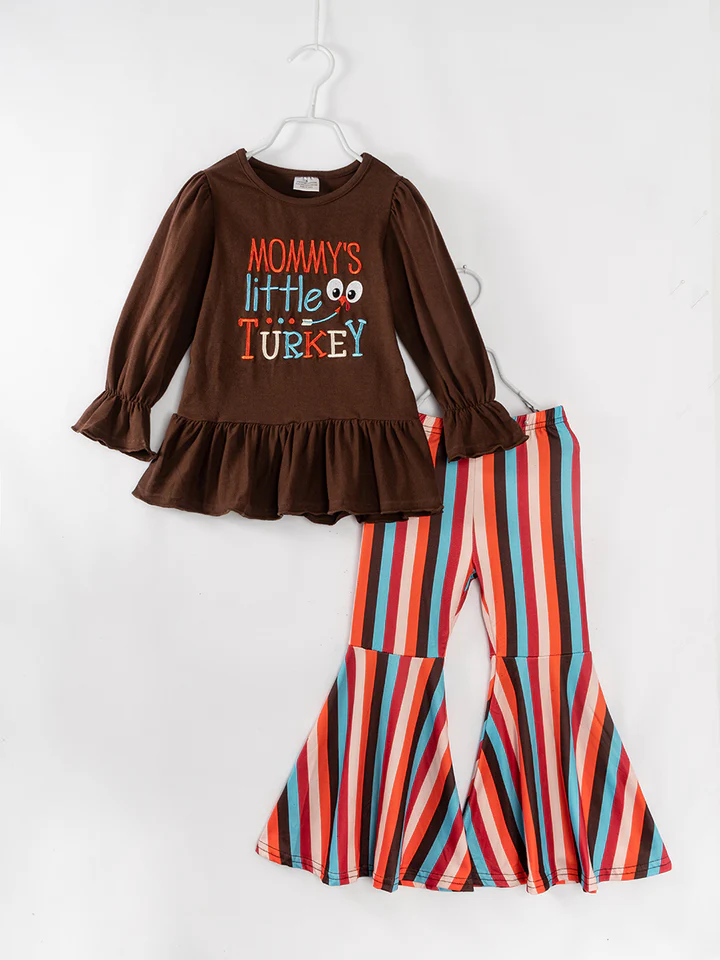 Mommy's little Turkey Bell Bottom Pants Set Preorder 3 MOQ