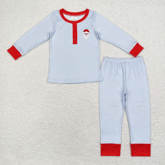 Baby Boys Christmas Stripes Santa Top Pants Pajamas Clothes Sets Preorder