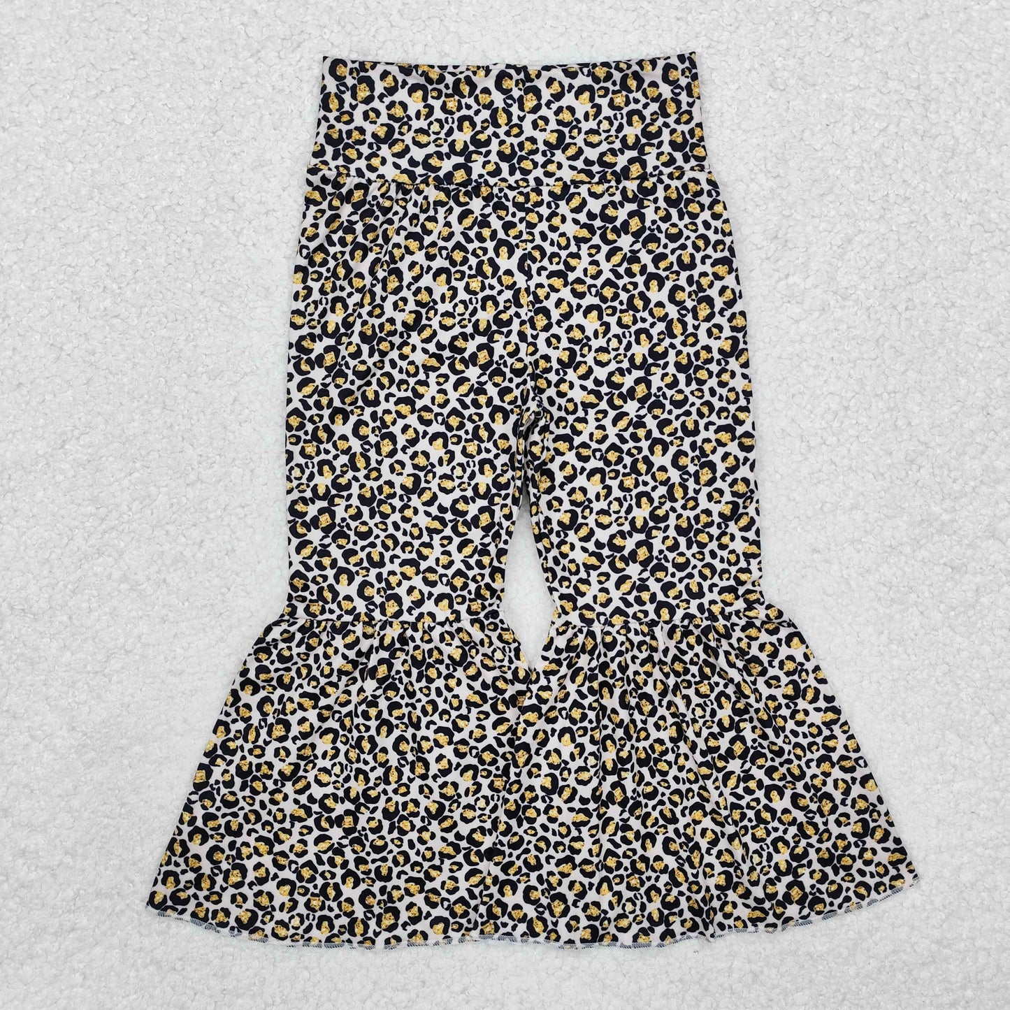 P0460 Baby Girls Leoaprd Bell Bottom Pants