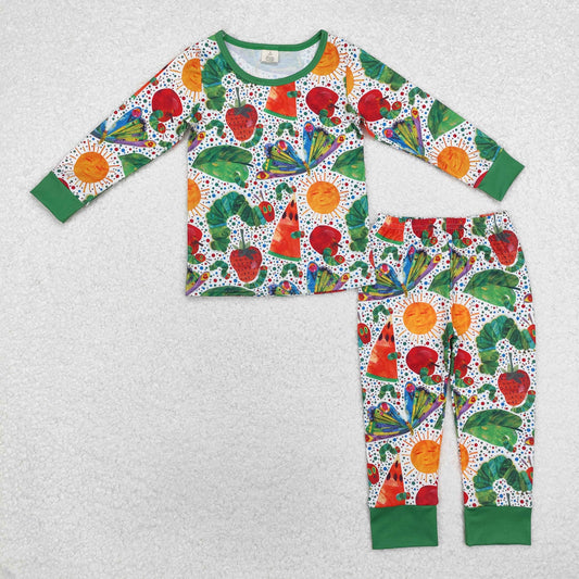 Baby Boys Caterpillar Long Sleeve Bamboo Pajama Set