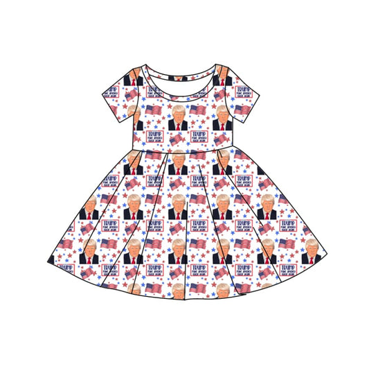 Baby Girls Trump Short Sleeve Dress Preorder  5 MOQ