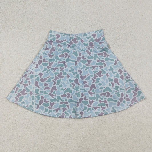 Adult Women Blue Camo Skort