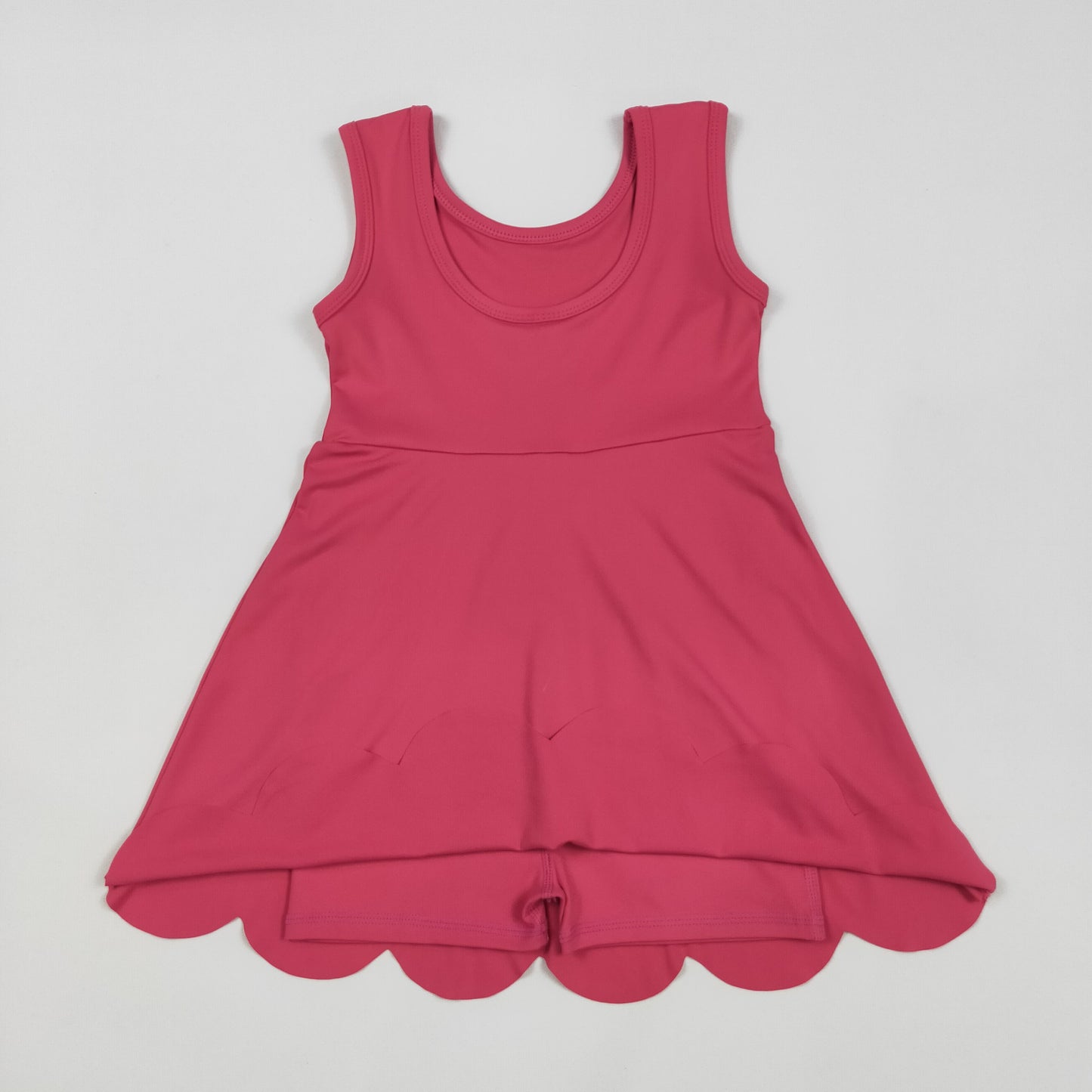 GSD2352 Baby Girls Active Waer Hot Pink Sleeveless Yoga Dress