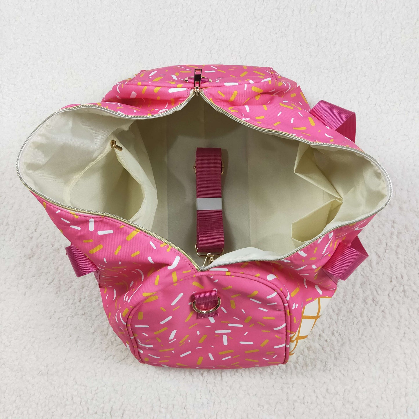 Pink Sprinkles Backpack School Bag Lunch Box