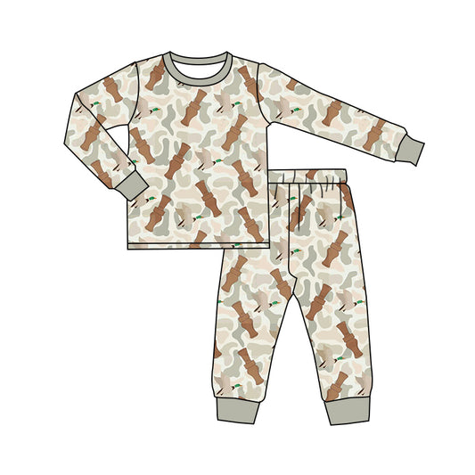 Baby Boys  Camo Duck Two Piece Pajama Set 5 MOQ Preorder