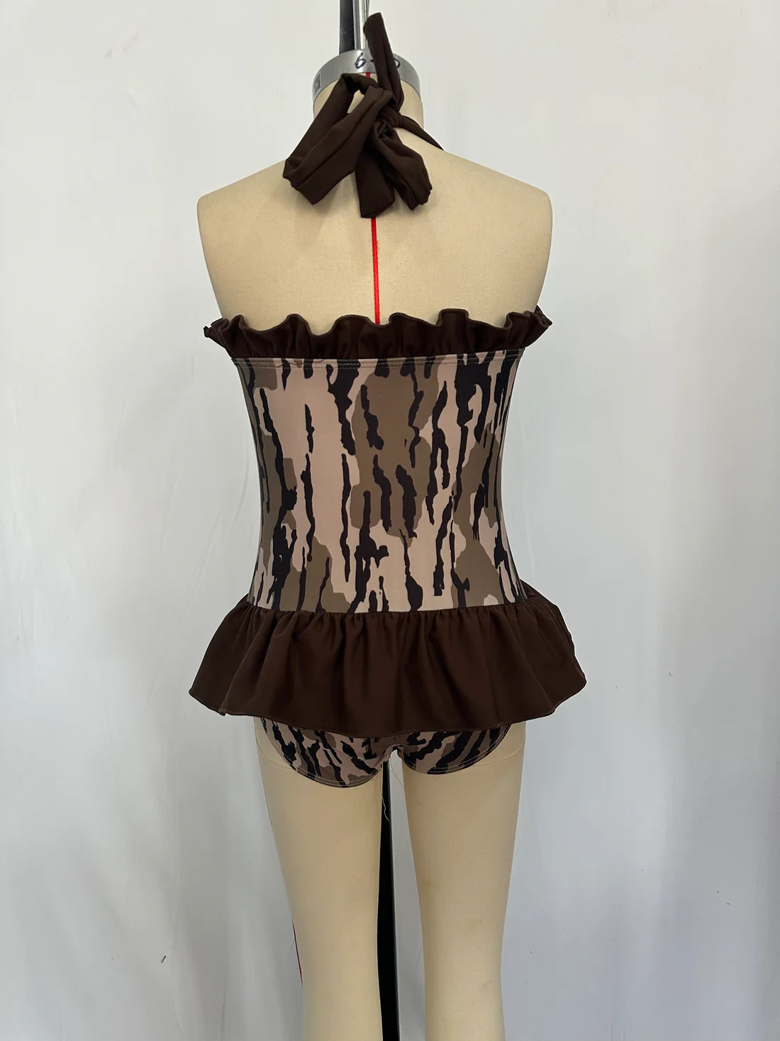 Cute Baby Girls One-piece Camo Swimsuits